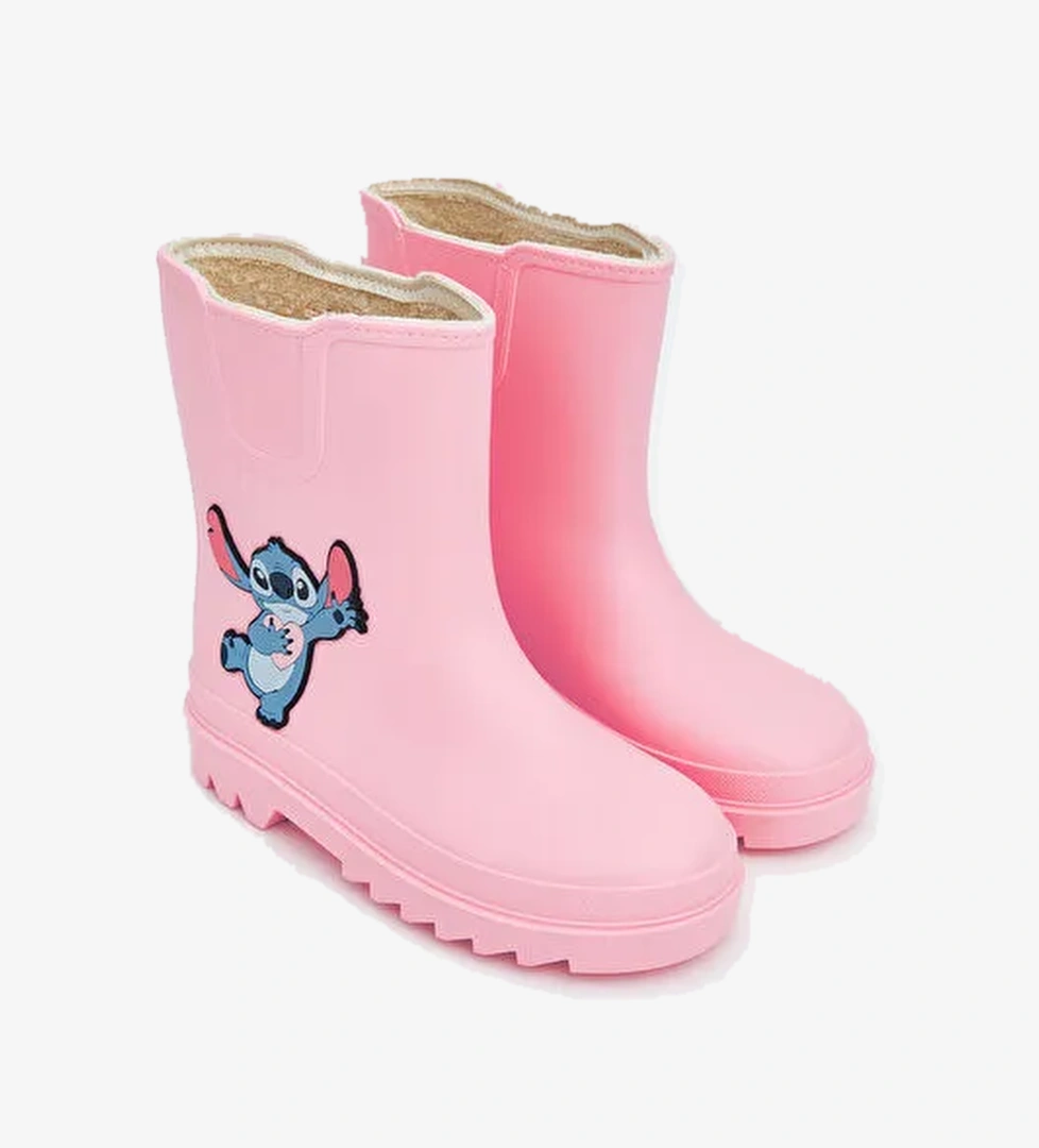 Stitch Baskılı Kız Çocuk Yağmur Botu - Görsel 1