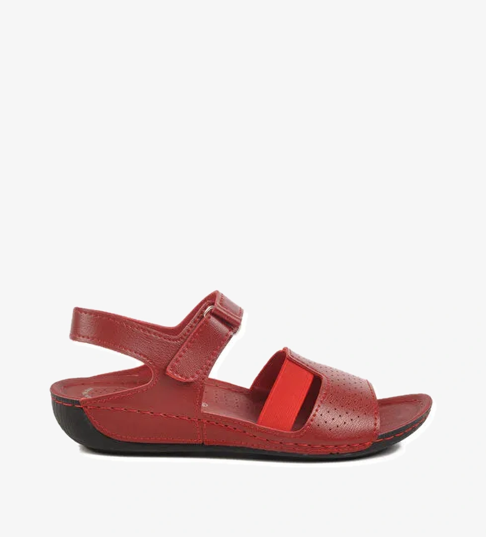 Kırmızı Anatomik Kadın Sandalet 16.047 Z - Görsel 1
