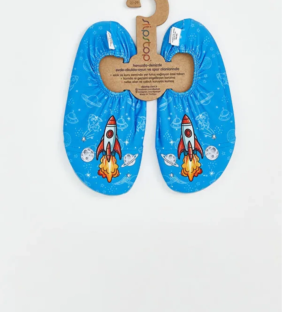 Baskılı Erkek Bebek Deniz Ayakkabısı - Görsel 1