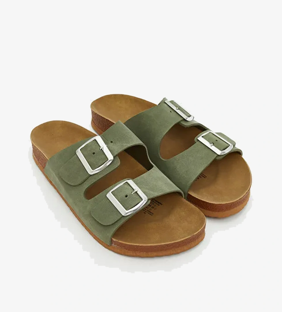 Süet Görünümlü Kadın Terlik - Görsel 1