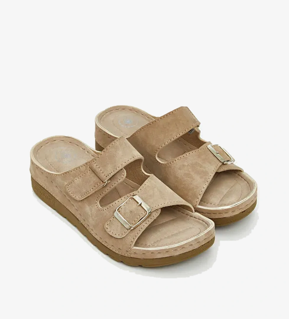 Lcw Steps Bej Lcw Steps Süet Görünümlü Kadın Terlik