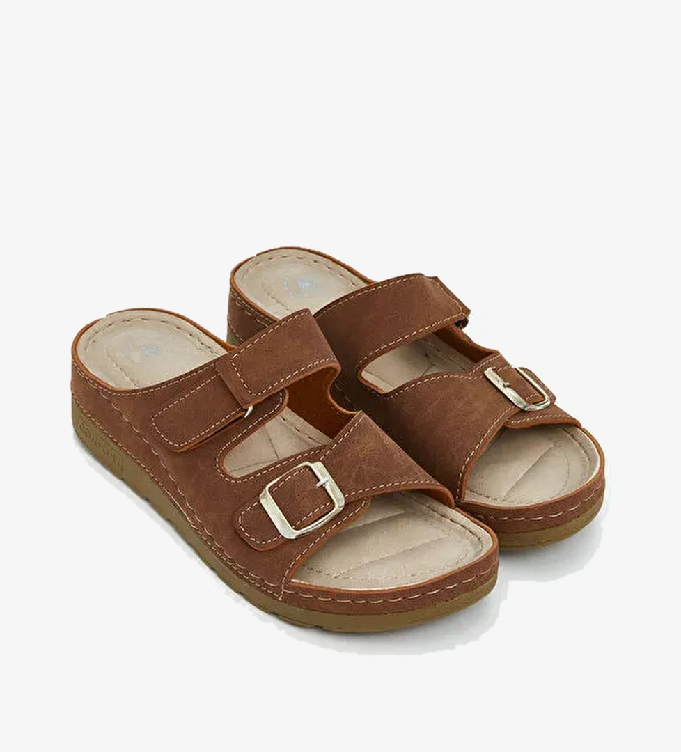 Lcw Steps Bej Lcw Steps Süet Görünümlü Kadın Terlik