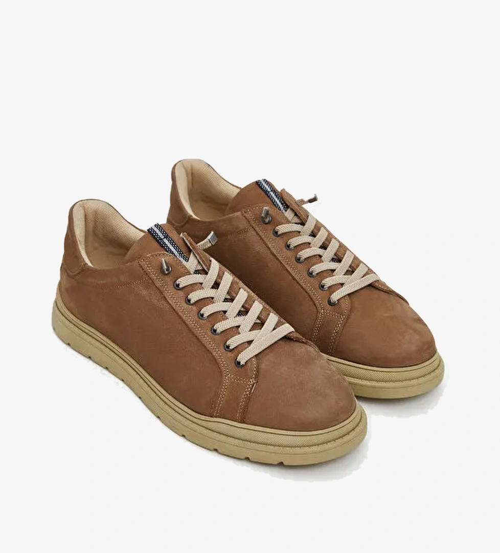 Nubuk Deri Erkek Spor Ayakkabı - Görsel 1