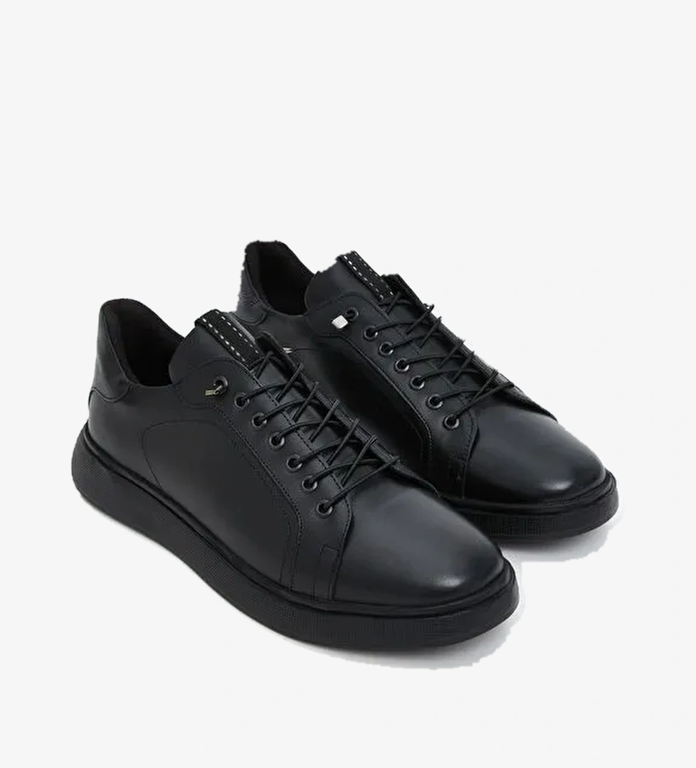 Bağcıklı Hakiki Deri Erkek Spor Ayakkabı - Görsel 1