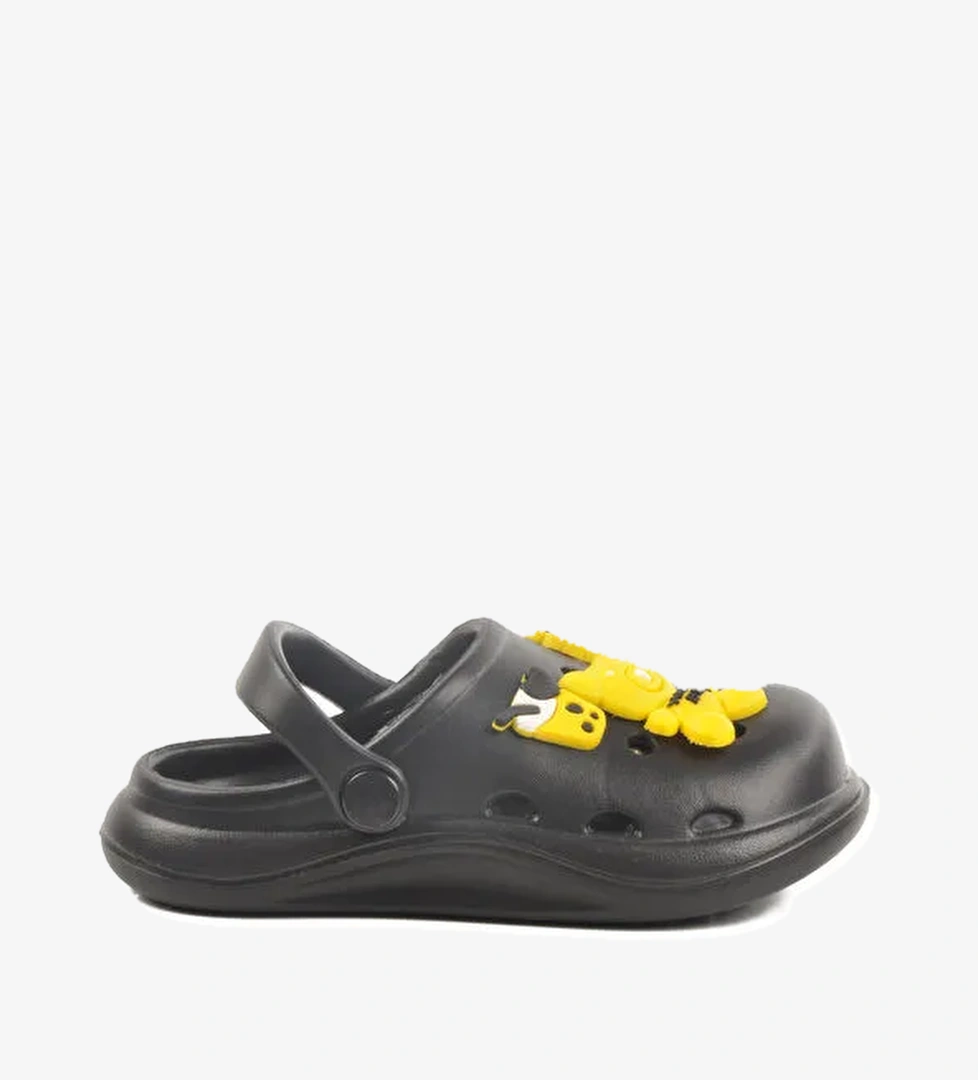 Siyah Eva Hafif Kız Çocuk Sabo Terlik 303 P