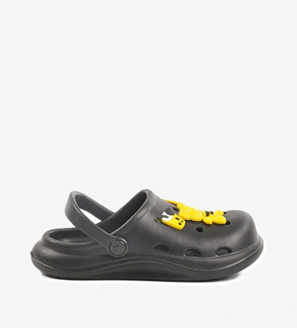 Siyah Eva Hafif Kız Çocuk Sabo Terlik 303 F