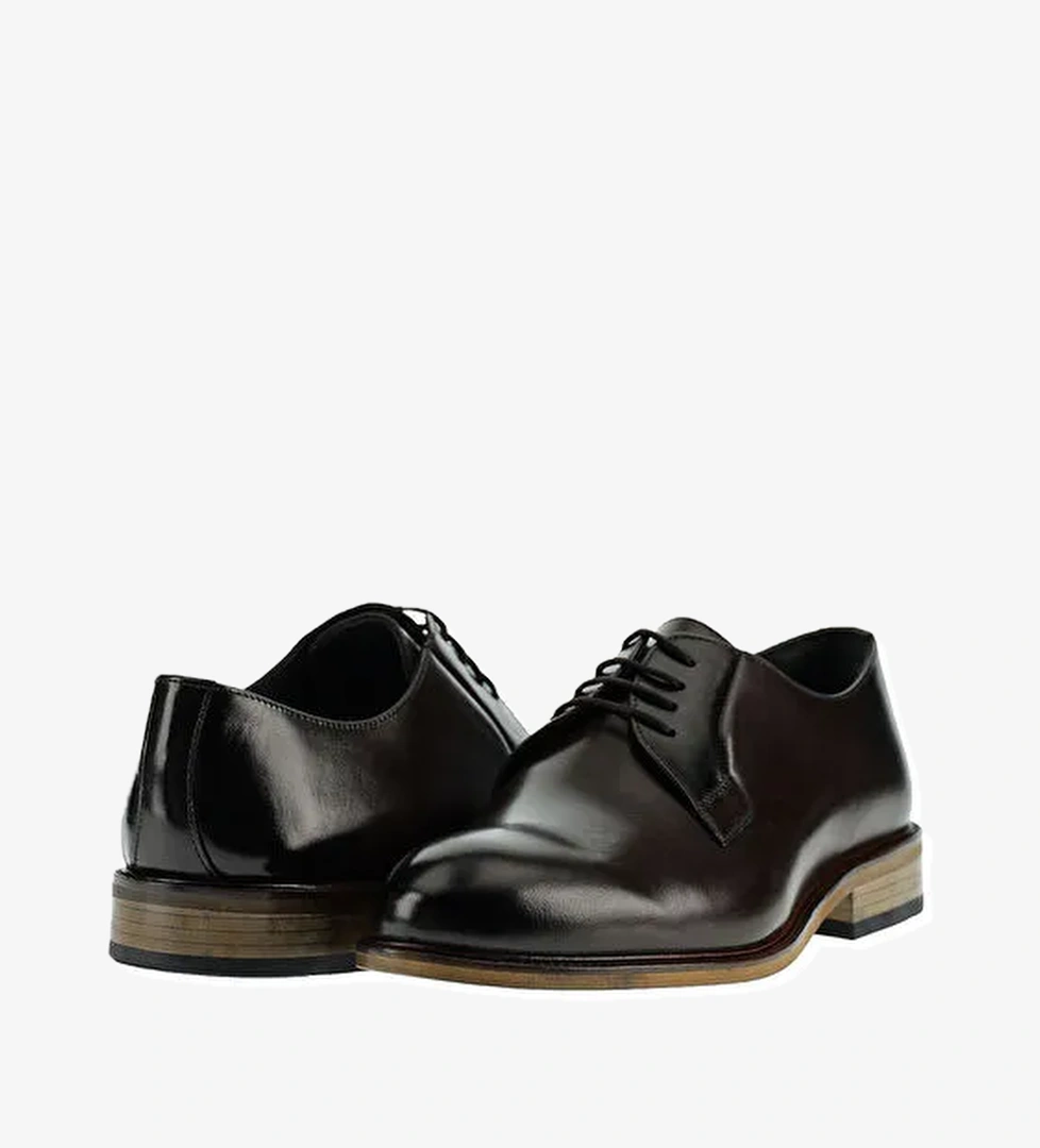 Düz Antik Deri Ayakkabı