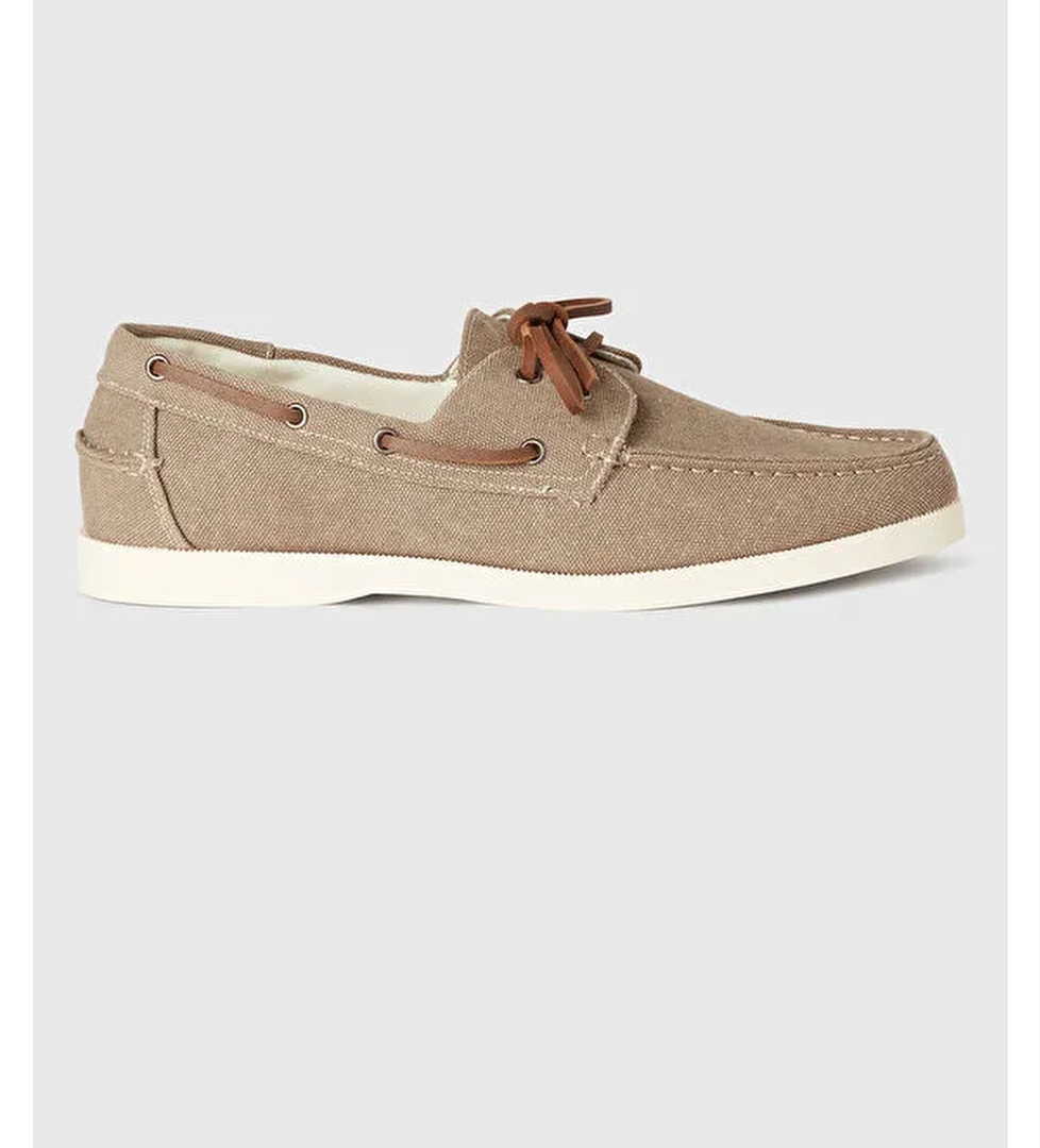 Erkek Bej Casual Ayakkabı - Görsel 1