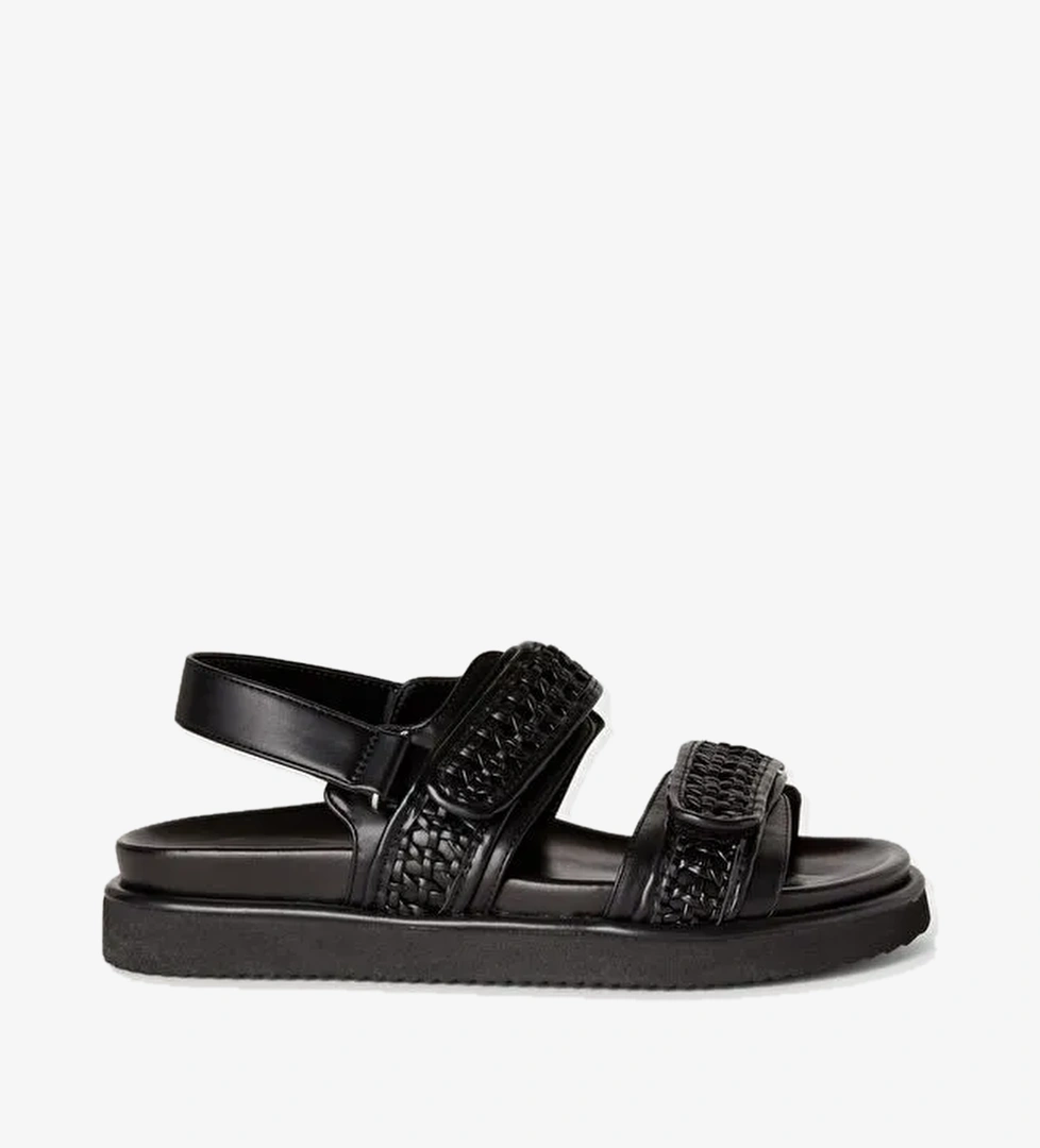 Kadın Siyah Sandalet - Görsel 1