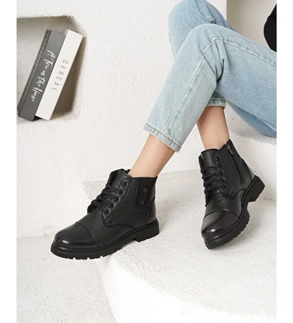 Darko Soğuk Geçirmez Kürklü Kadın Bot - Görsel 1