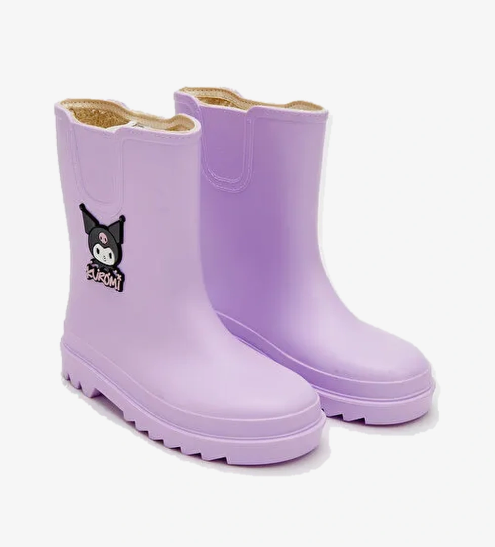 Kuromi Baskılı Kız Çocuk Yağmur Botu - Görsel 1
