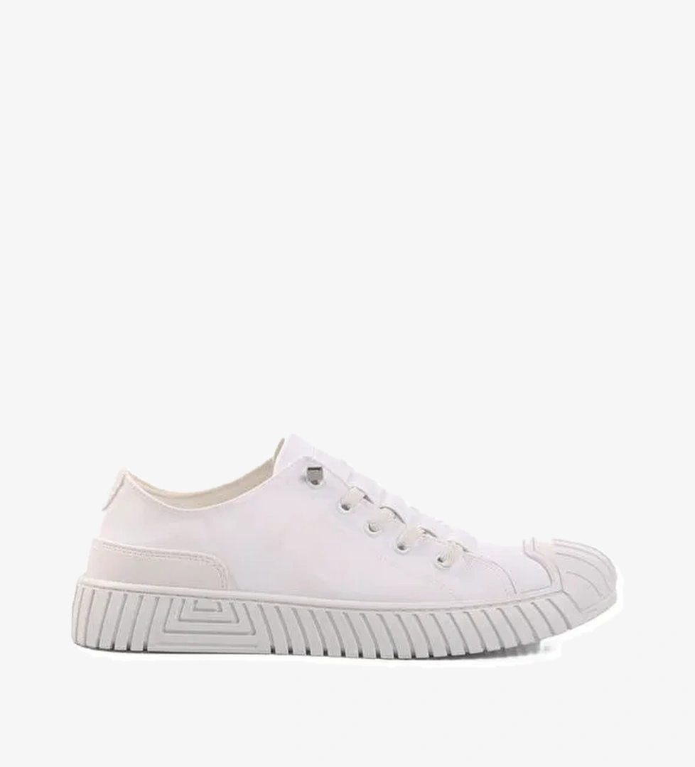 Beyaz Keten Memory Foam Erkek Spor Ayakkabı Vigor M