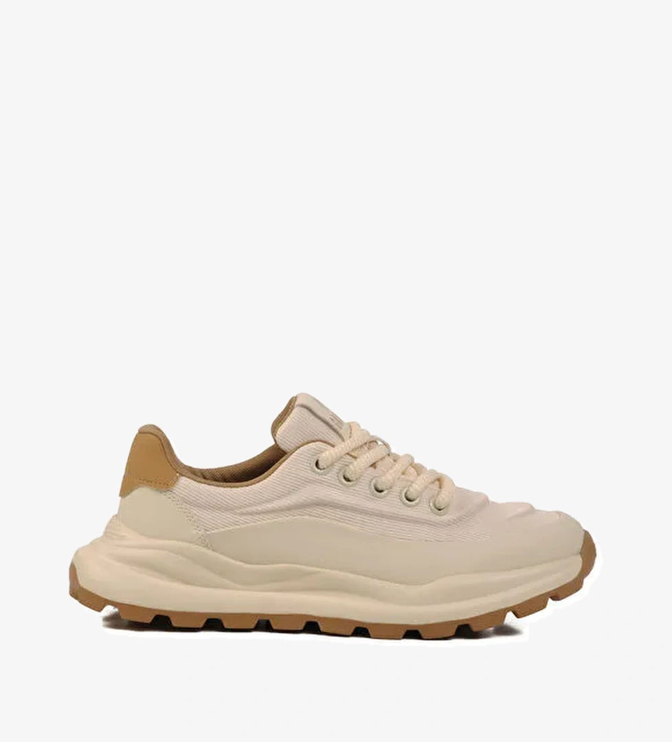 Bej Memory Foam Erkek Spor Ayakkabı Meks M