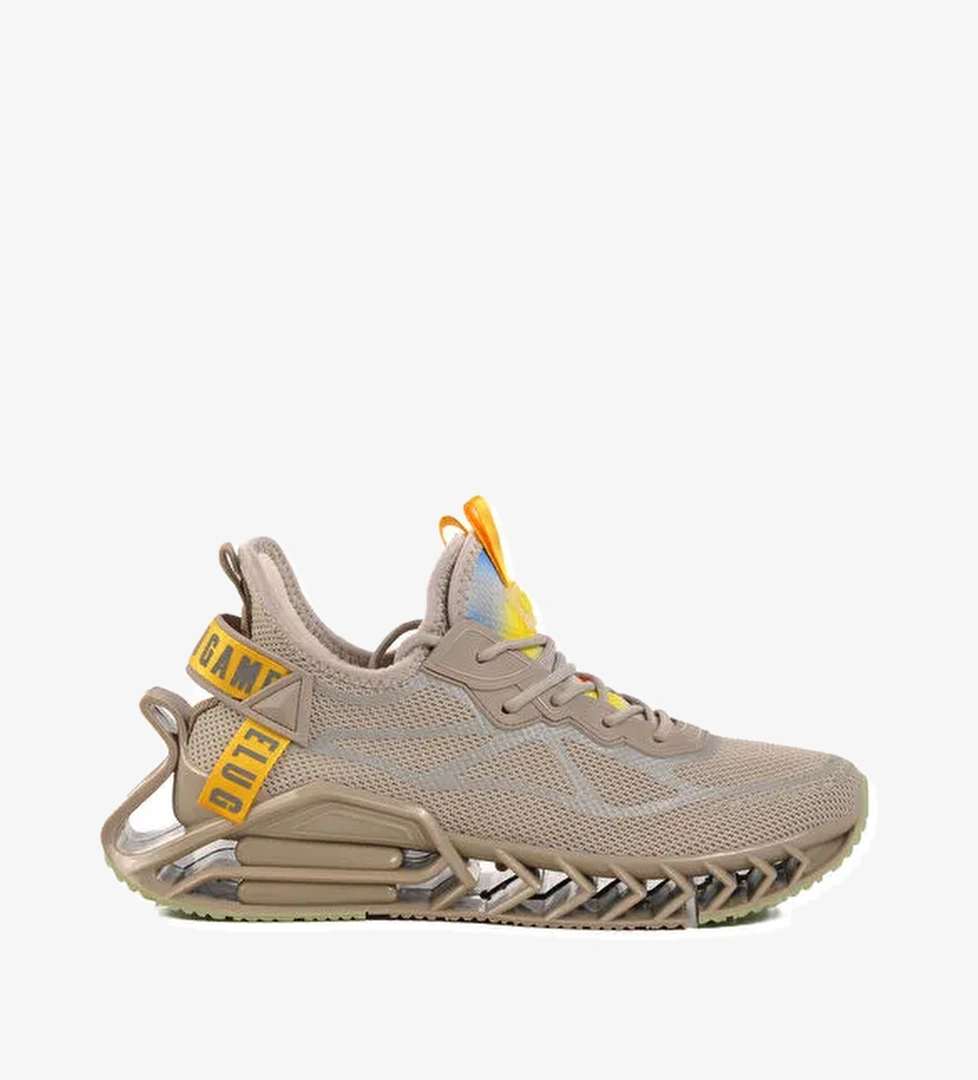 Bej Fileli Hava Alabilen Memory Foam Erkek Sneaker Bright M