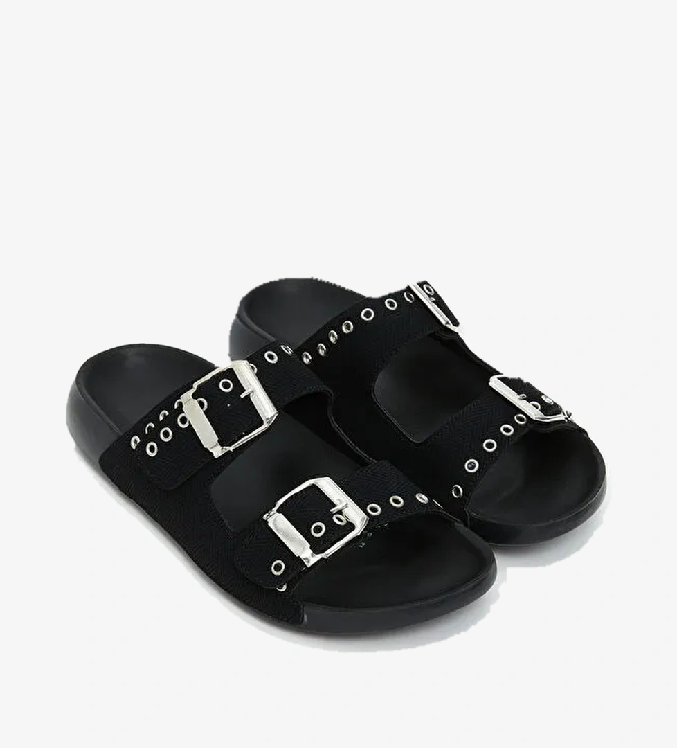 Çift Bantlı Kadın Terlik - Görsel 1