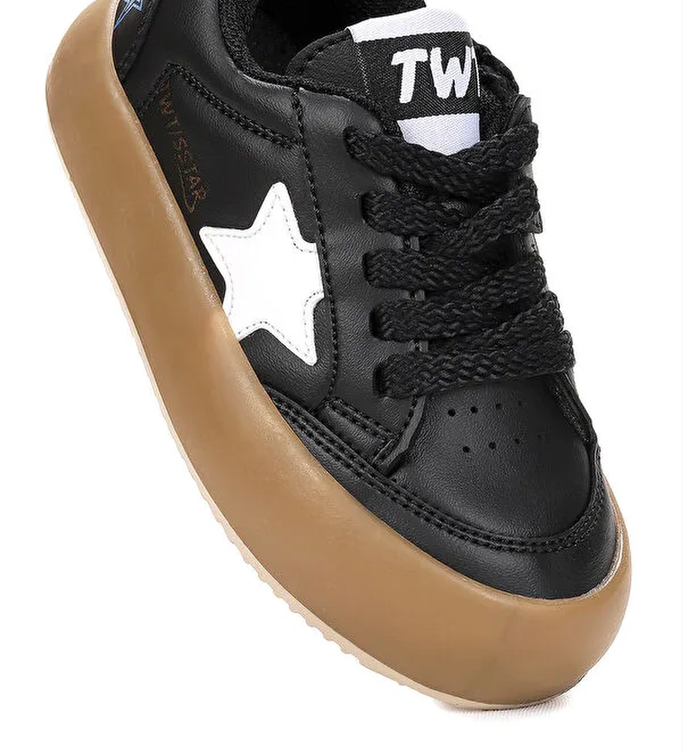 Rida Günlük Cırtlı Bağcıklı Erkek Çocuk Spor Ayakkabı - Görsel 1