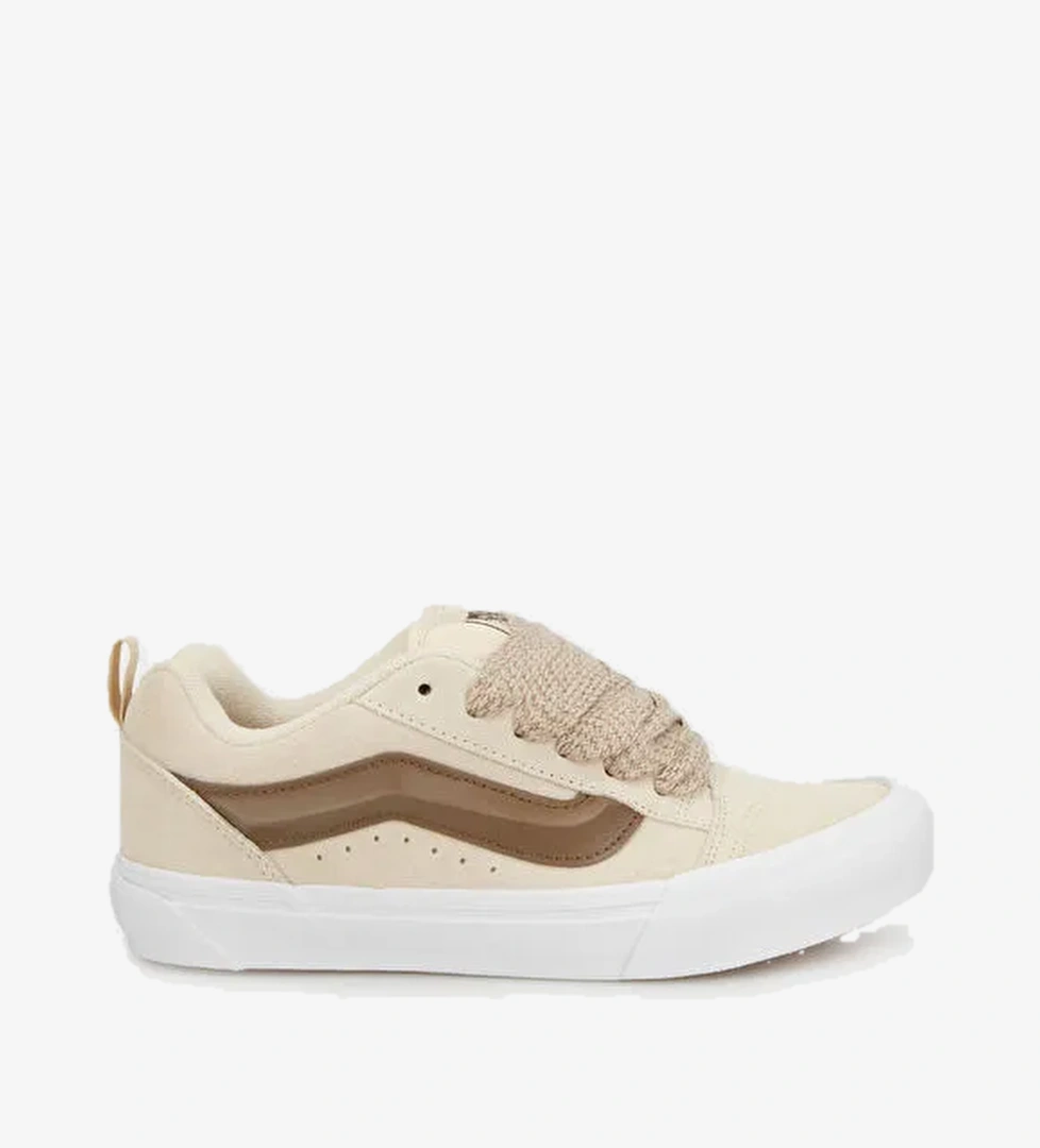 Knu Skool Logolu Süet ve Deri Karışımlı Sneaker Ayakkabı VN000D6ZCHW1