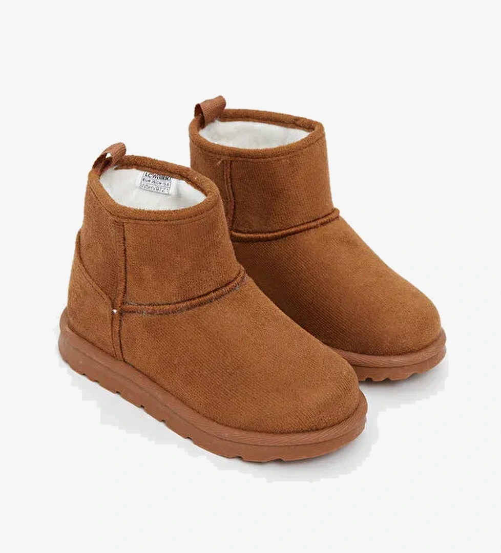 Süet Görünümlü Kız Bebek Bot - Görsel 1