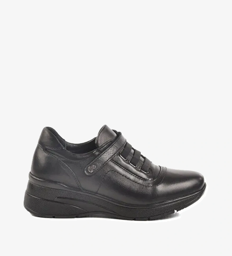 Voyager Kahve Siyah Hakiki Deri Anatomik Kadın Casual Ayakkabı Z010 Z model görseli