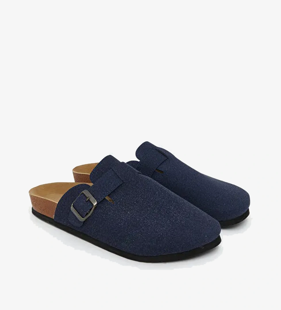 Süet Görünümlü Erkek Terlik - Görsel 1