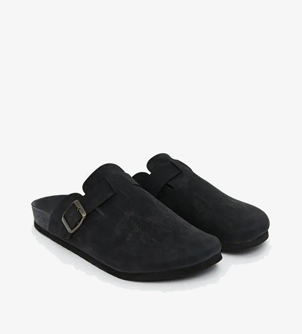 Süet Görünümlü Erkek Terlik - Görsel 1