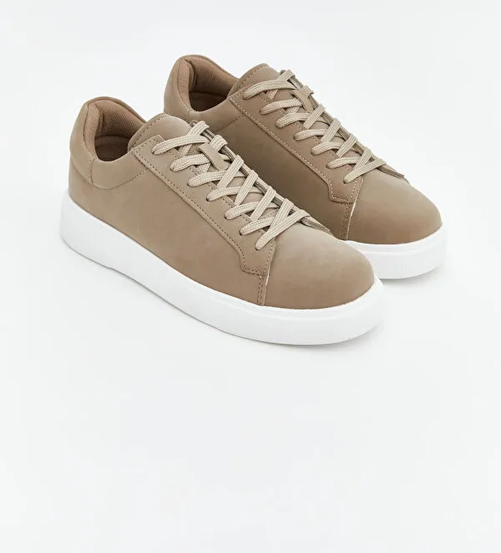 Lcw Steps Siyah Lcw Steps Deri Görünümlü Erkek Spor Ayakkabı