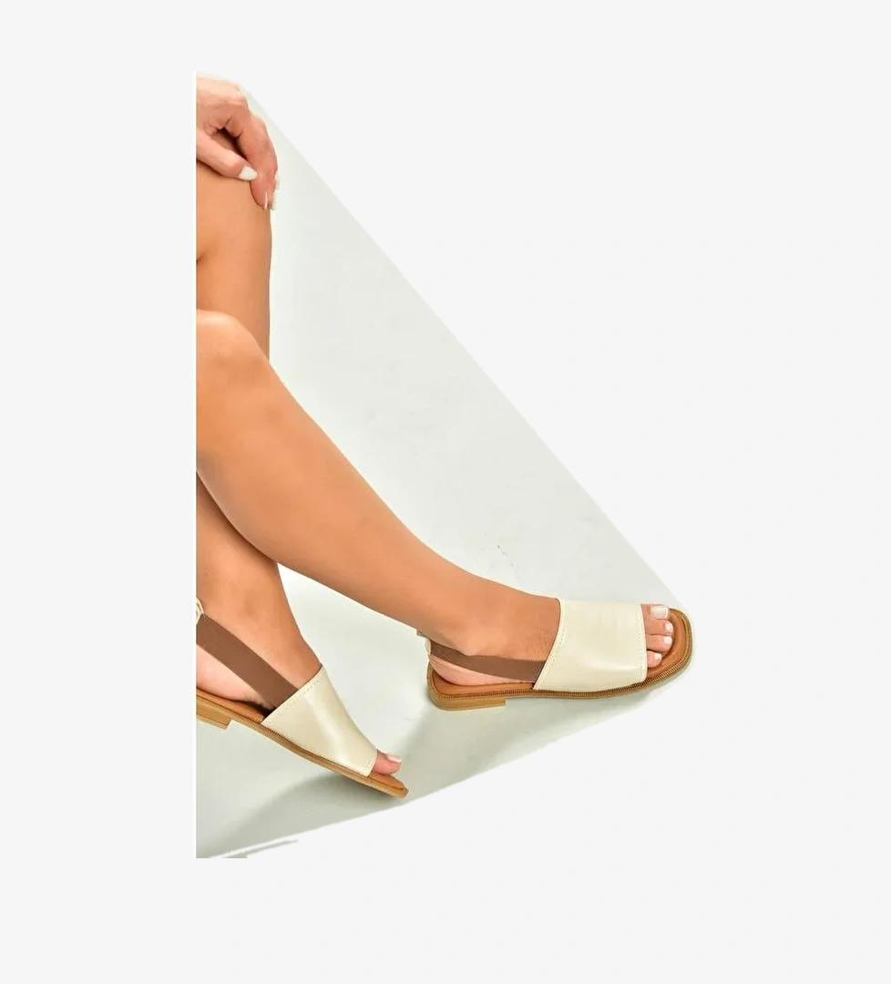 Bej Kadın Sandalet U944704203 - Görsel 1