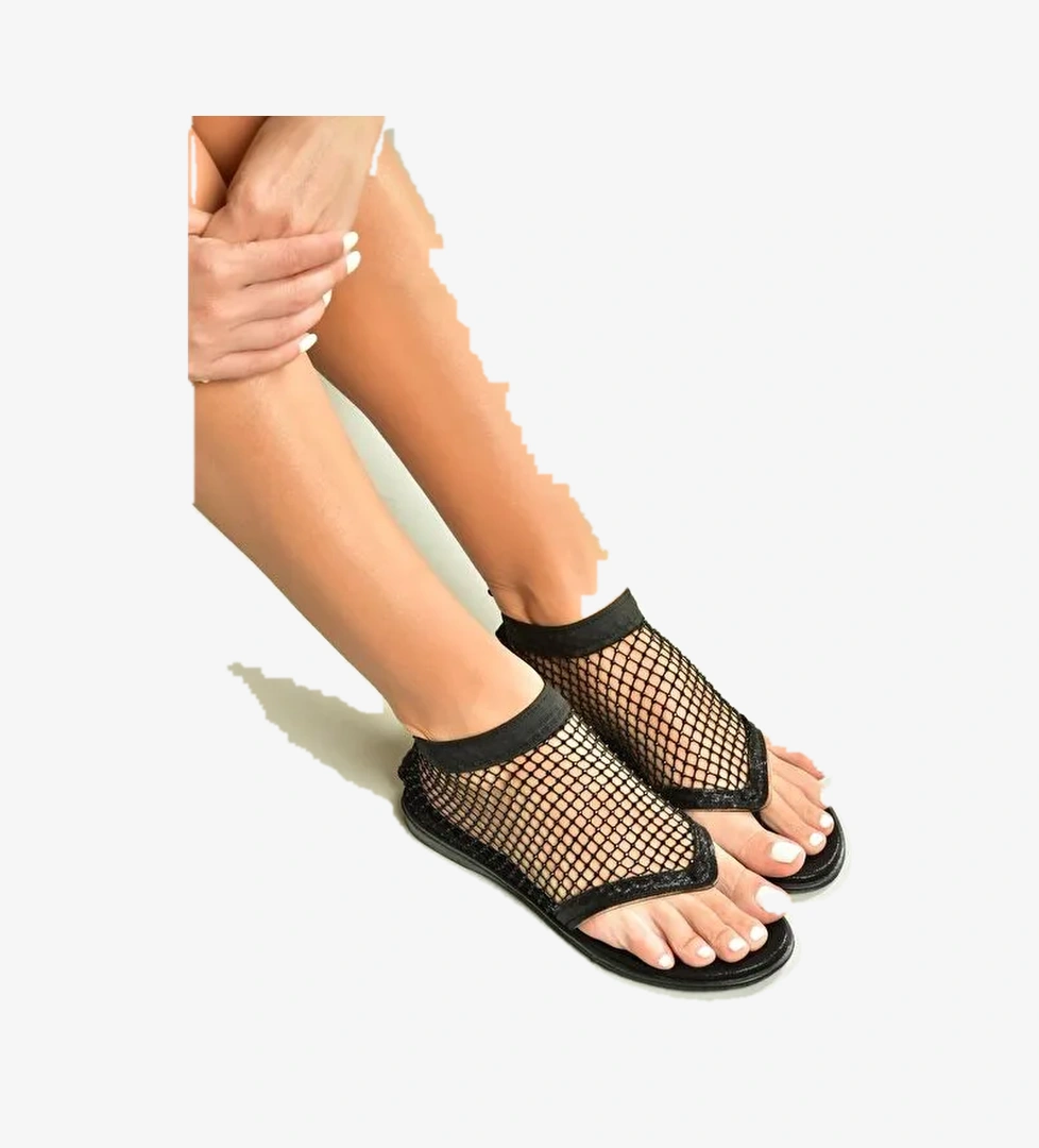 Siyah Kadın Sandalet U713261215 - Görsel 1