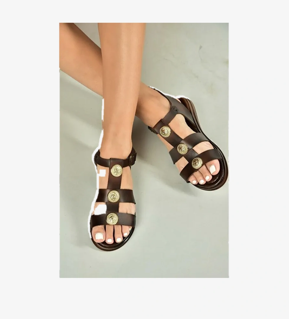 Fox Shoes Kahverengi Kadın Sandalet U390971303 model görseli