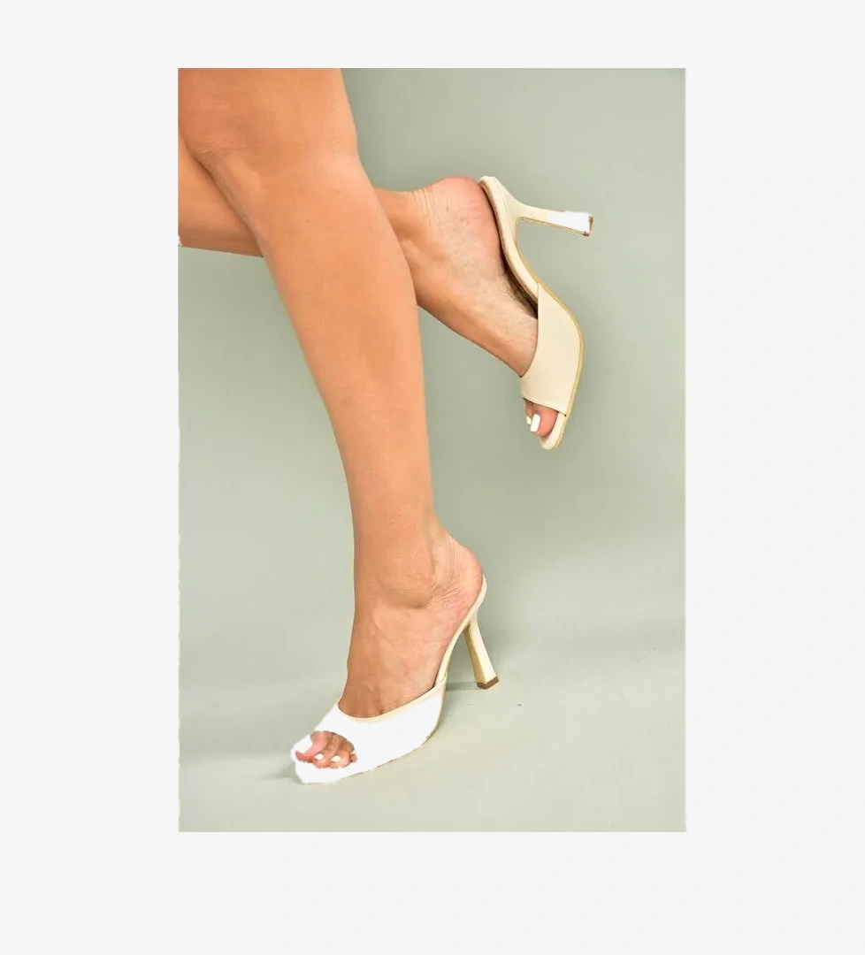 Bej Kadın Topuklu Ayakkabı U997062804 - Görsel 1