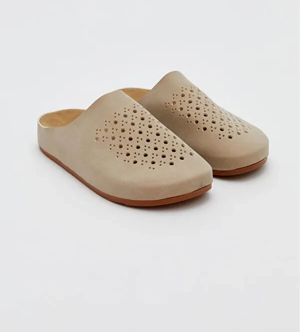 Süet Görünümlü Kadın Terlik - Görsel 1