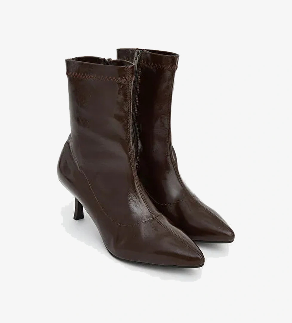 Lcw Steps Deri Görünümlü Kadın Topuklu Bot model görseli