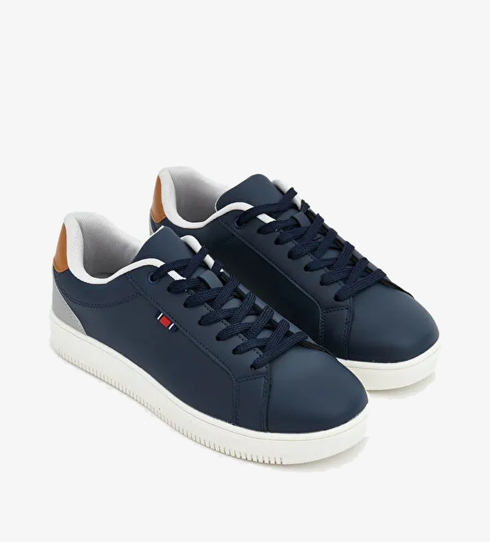 Deri Görünümlü Erkek Spor Ayakkabı - Görsel 1