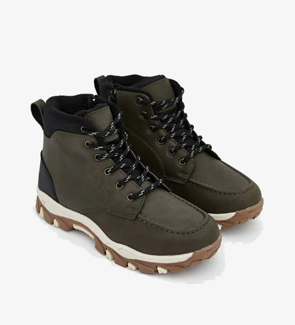 Bağcıklı Kalın Tabanlı Erkek Çocuk Bot - Görsel 1