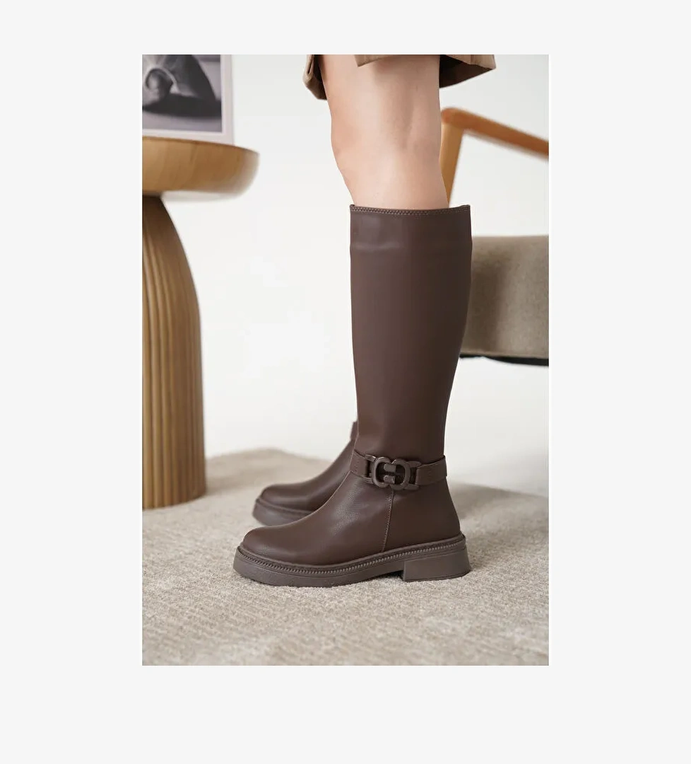 D942 Soğuk Geçirmez Kışlık Kadın Çizme