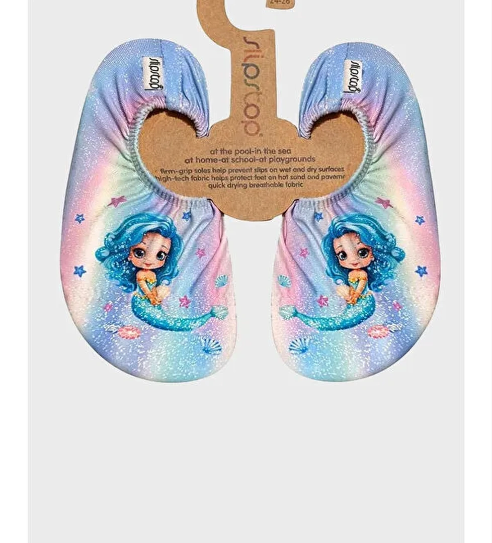 Slipstop Seastar Kız Desenli Çocuk Kaydırmaz Havuz Ve Li̇la Deniz Ayakkabısı Ss2515000001 model görseli