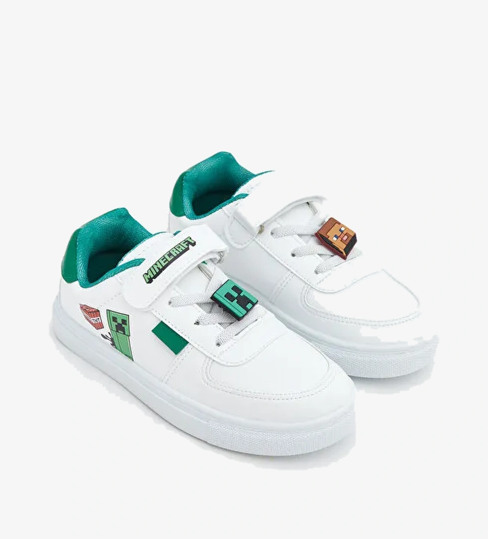 Minecraft Baskılı Erkek Bebek Spor Ayakkabı - Görsel 1