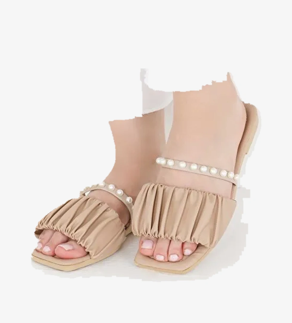 Kadın Vizon İncili Terlik - 27399