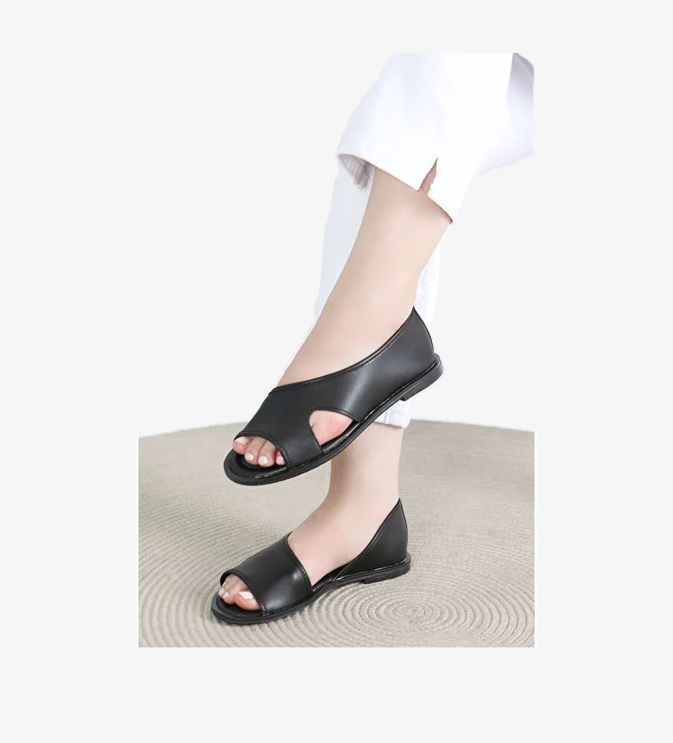 Kadın Siyah Sandalet - 27420 - Görsel 1