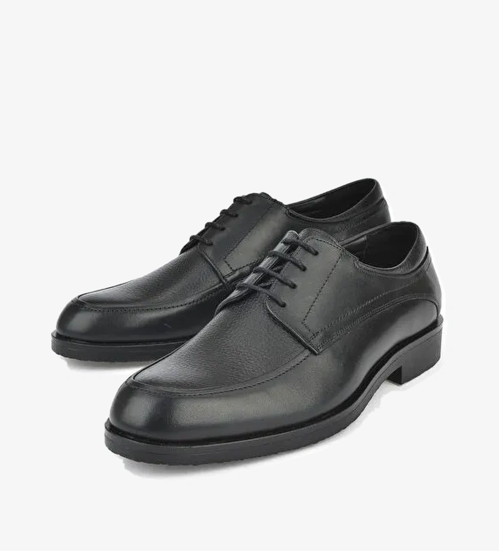 Erkek Hakiki Deri Ayakkabı 143745Z0938 Siyah - Görsel 1