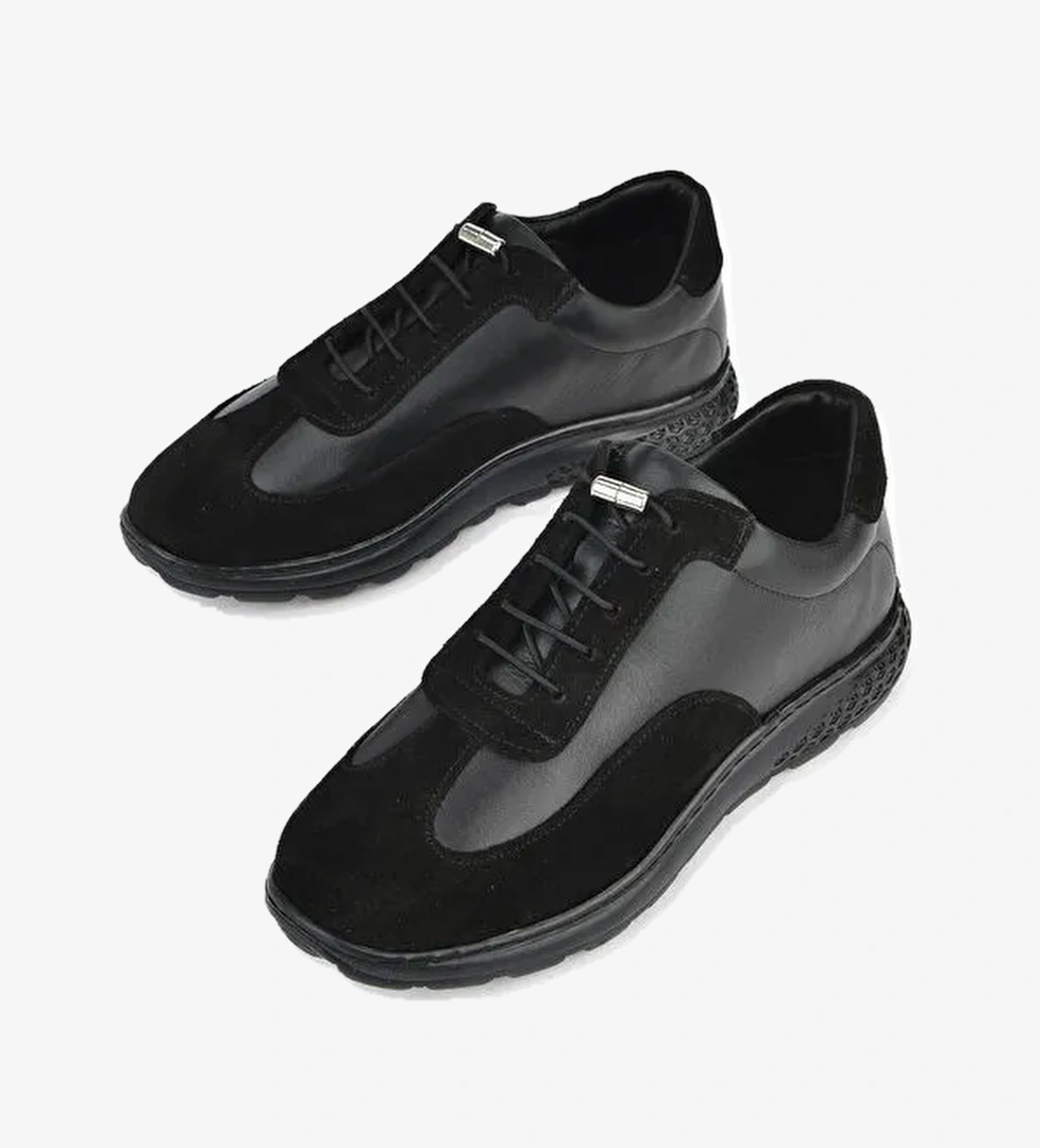 Kadın Hakiki Deri Sneaker 143992ZN2003 Siyah
