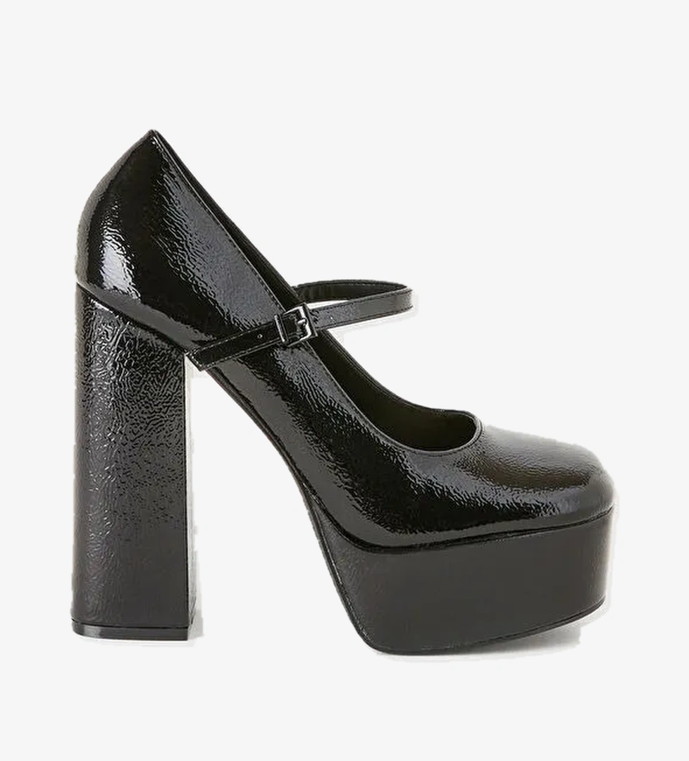 United Colors Of Benetton Kadın Siyah Topuklu Ayakkabı model görseli