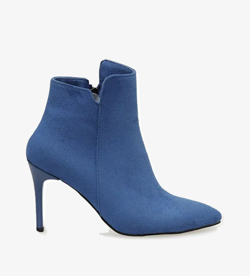 CYRUS 3PR Mavi Kadın Topuklu Bot - Görsel 1