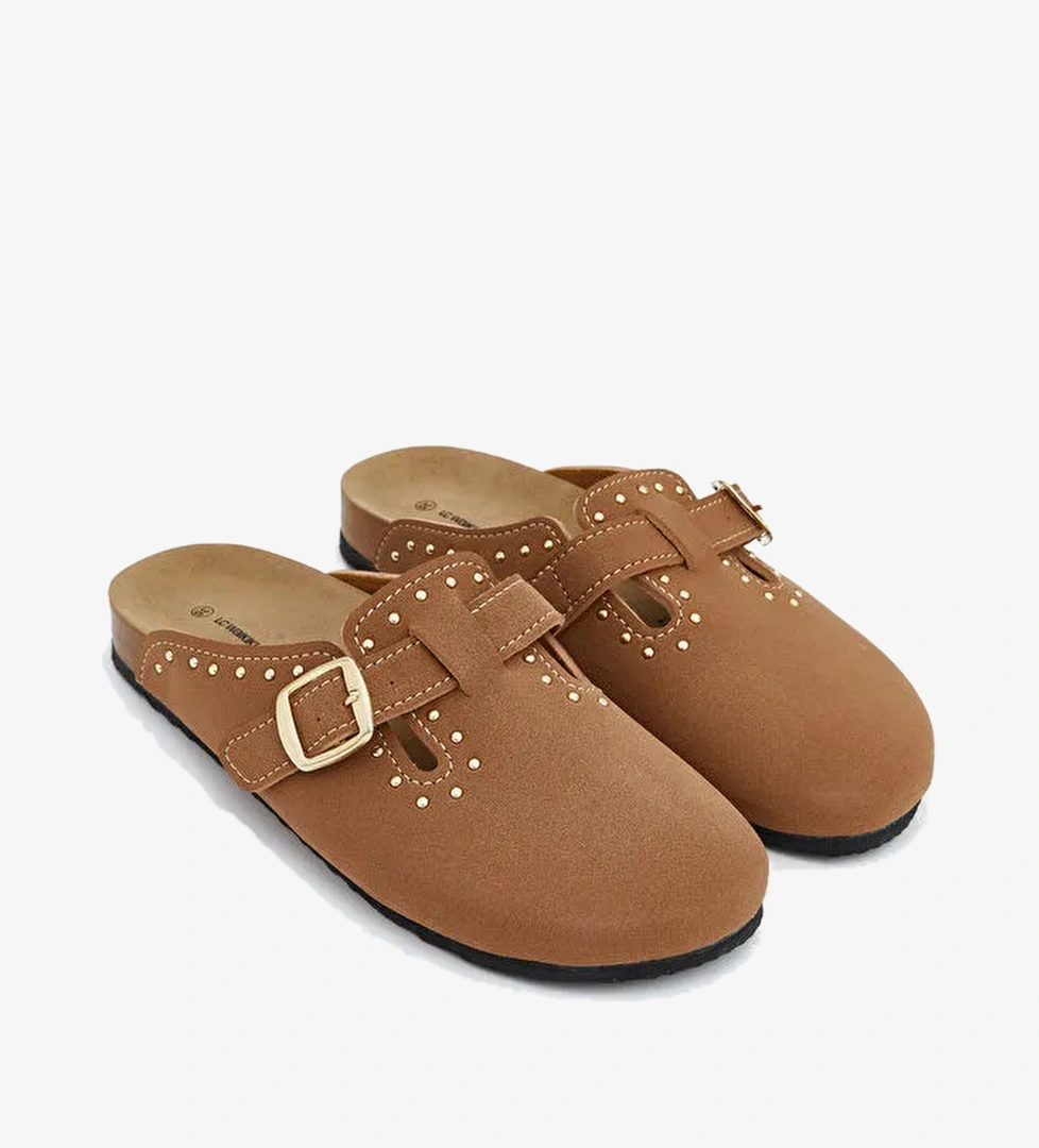 Lcw Steps Bej Lcw Steps Süet Görünümlü Kız Çocuk Ev Terliği