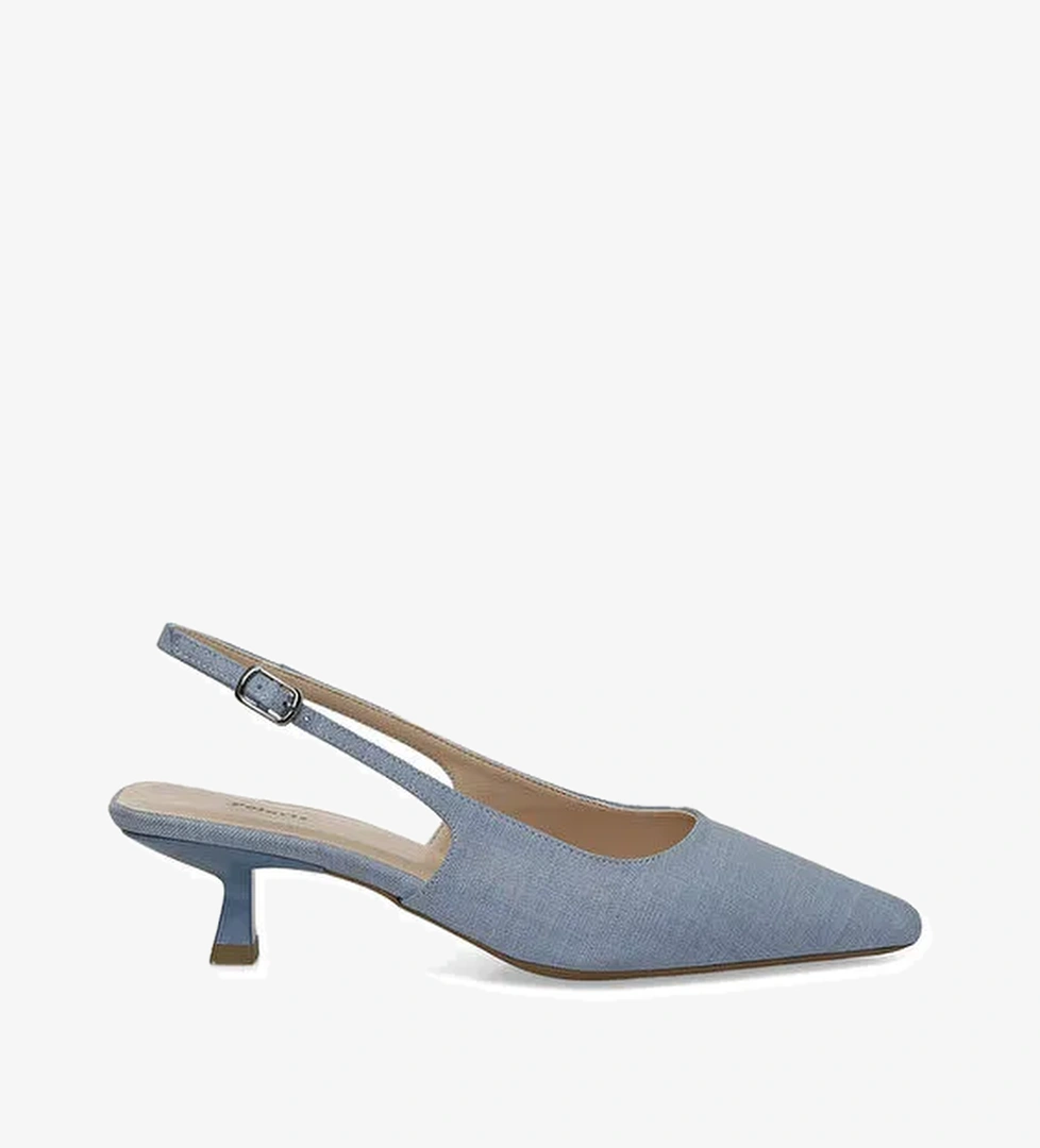 325028K.Z 5FX Mavi Kadın Topuklu Ayakkabı - Görsel 1