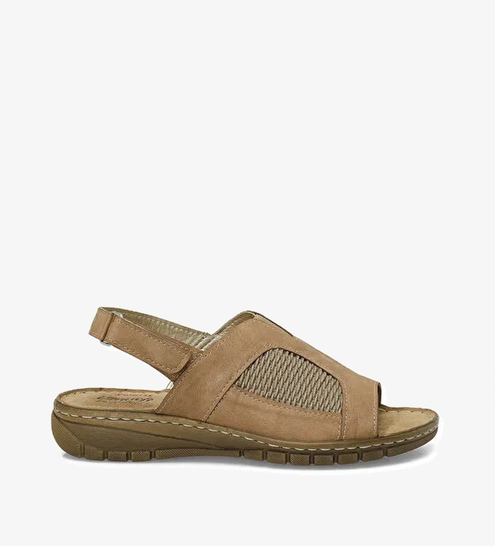 Polaris 166968.Z5FX Taba Kadın Düz Sandalet model görseli