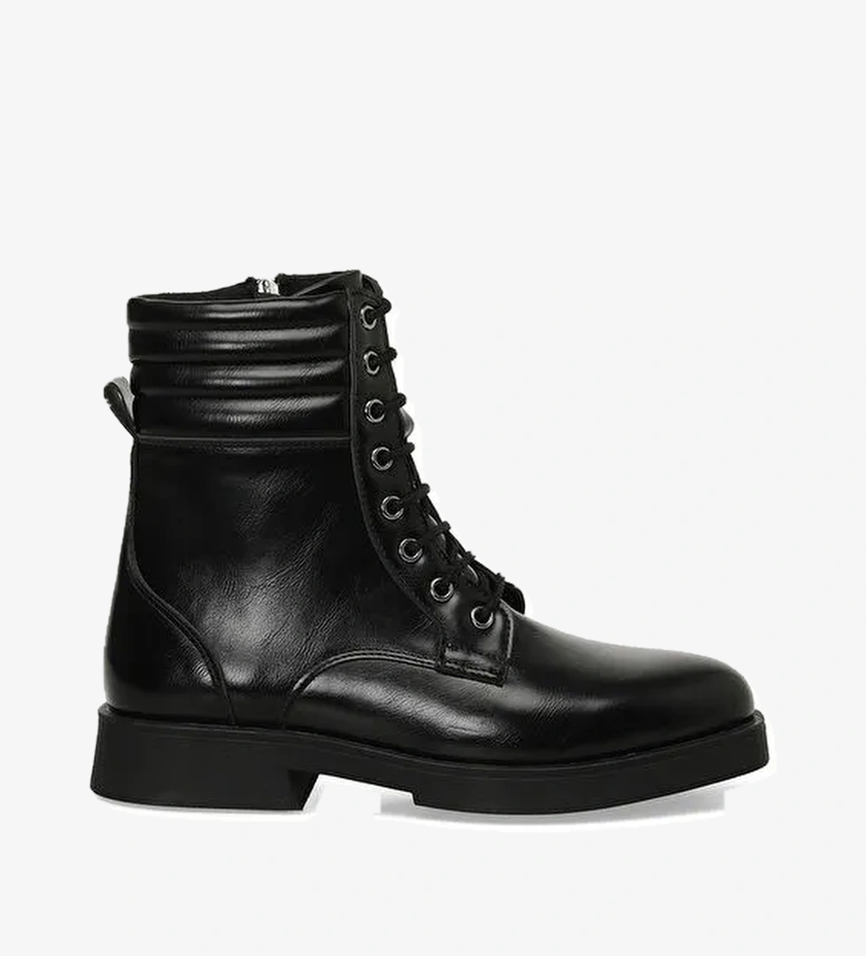 324106.Z 4PR Siyah Kadın Düz Bot - Görsel 1