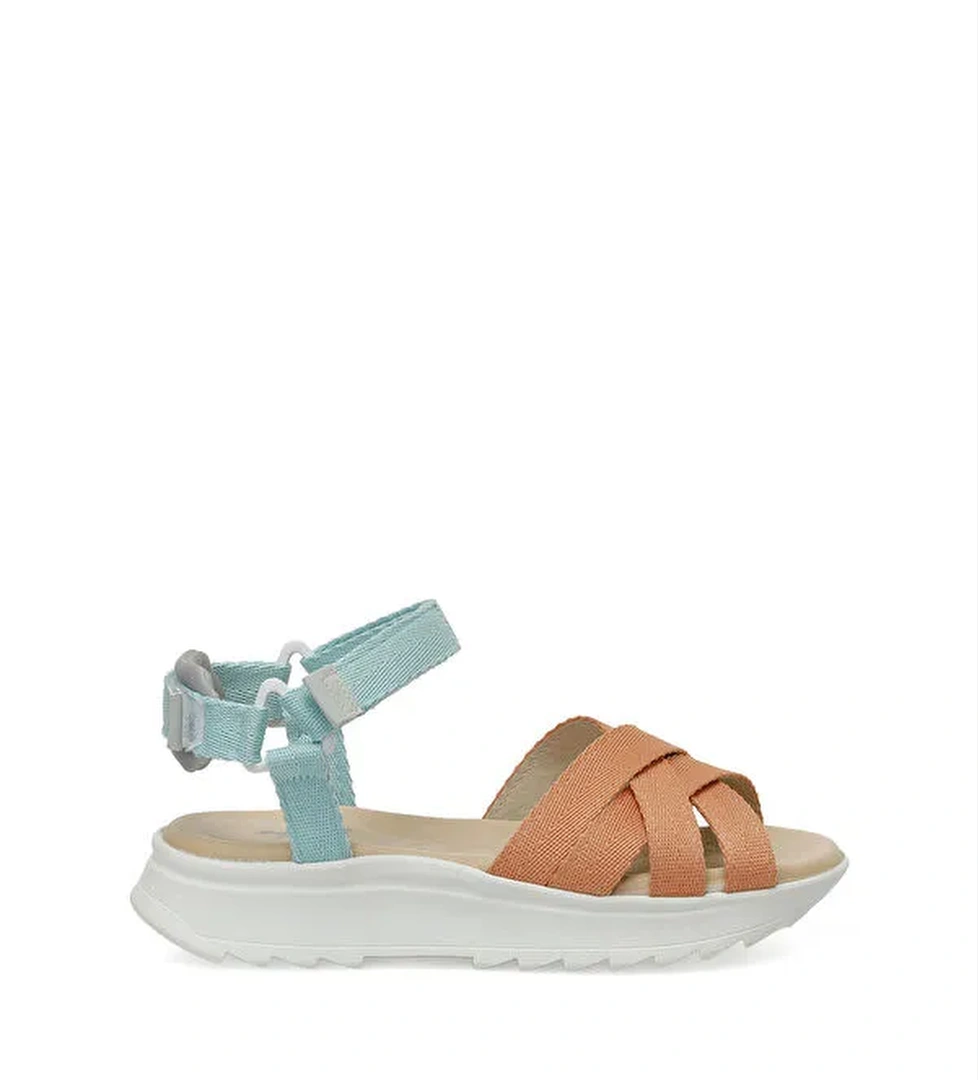 323603.Z 4FX Nar Çiçeği Kadın Kalın Taban Sandalet - Görsel 1