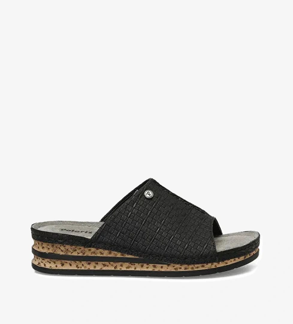 166952.BZ5FX Siyah Kadın Terlik - Görsel 1