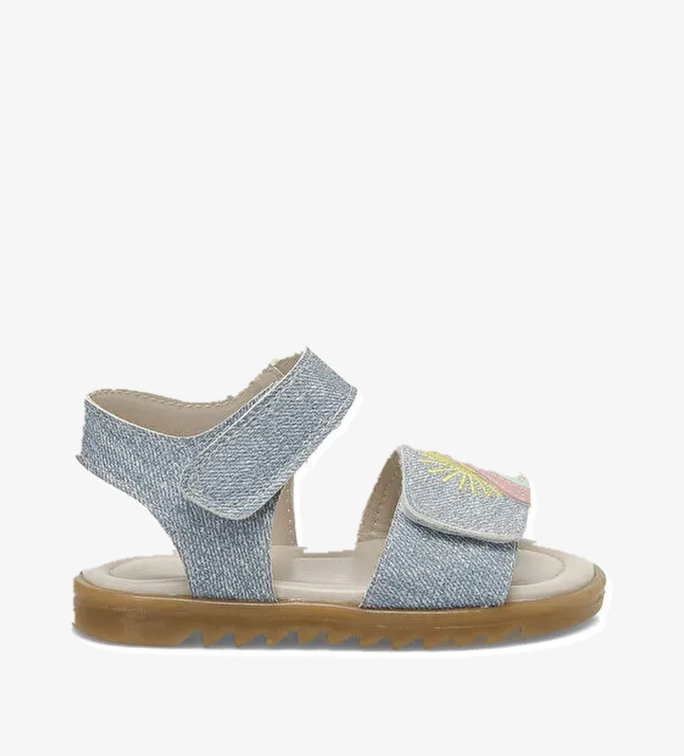 SUUP.B5FX Mavi Kız Bebek Sandalet - Görsel 1